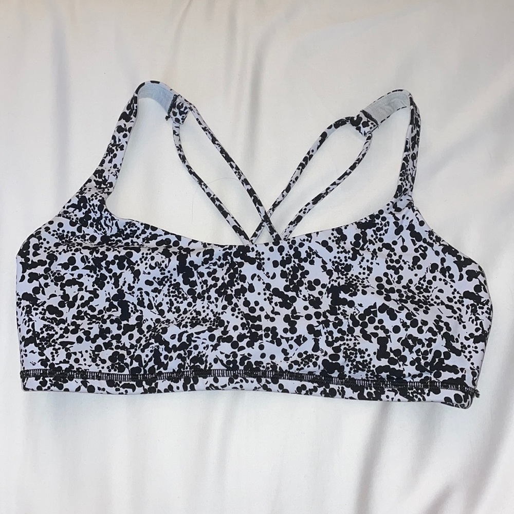 Lululemon Black and White Sports Bra